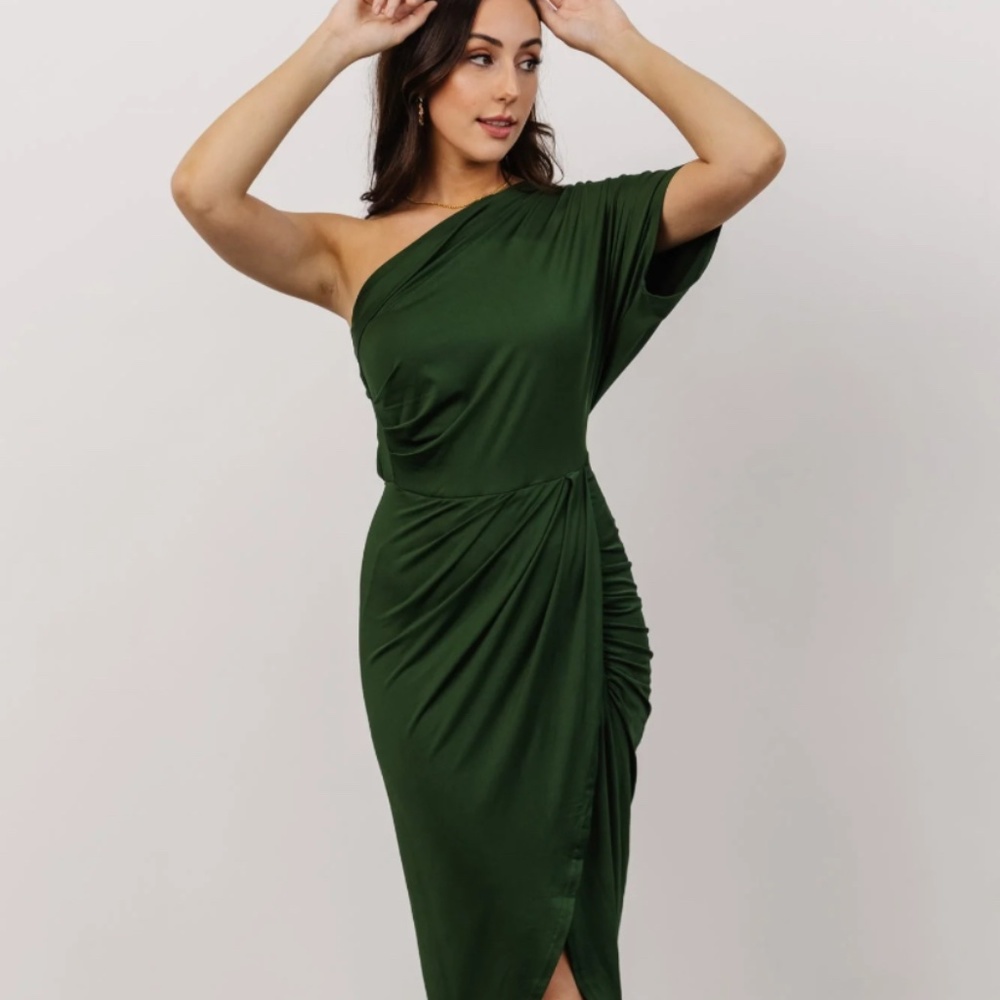 Addison Midi Dress In Purple